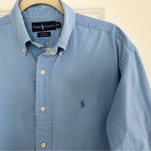 Ralph Lauren Blake Blue Oxford Long Sleeve Button Down Shirt